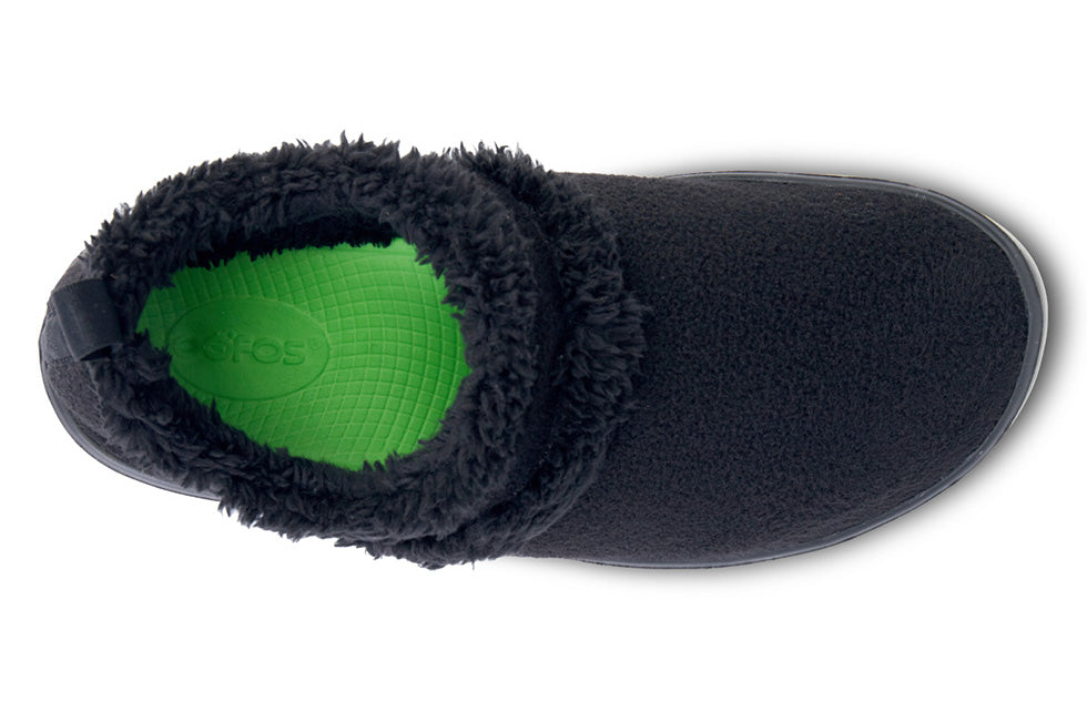 5074BLACK OOcoozie Low Slipper Black - Women's