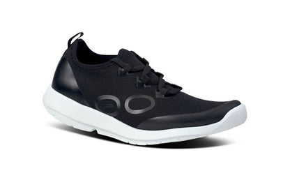 5076WHTBLK OOmg Sport LS Shoe White Black - Women's